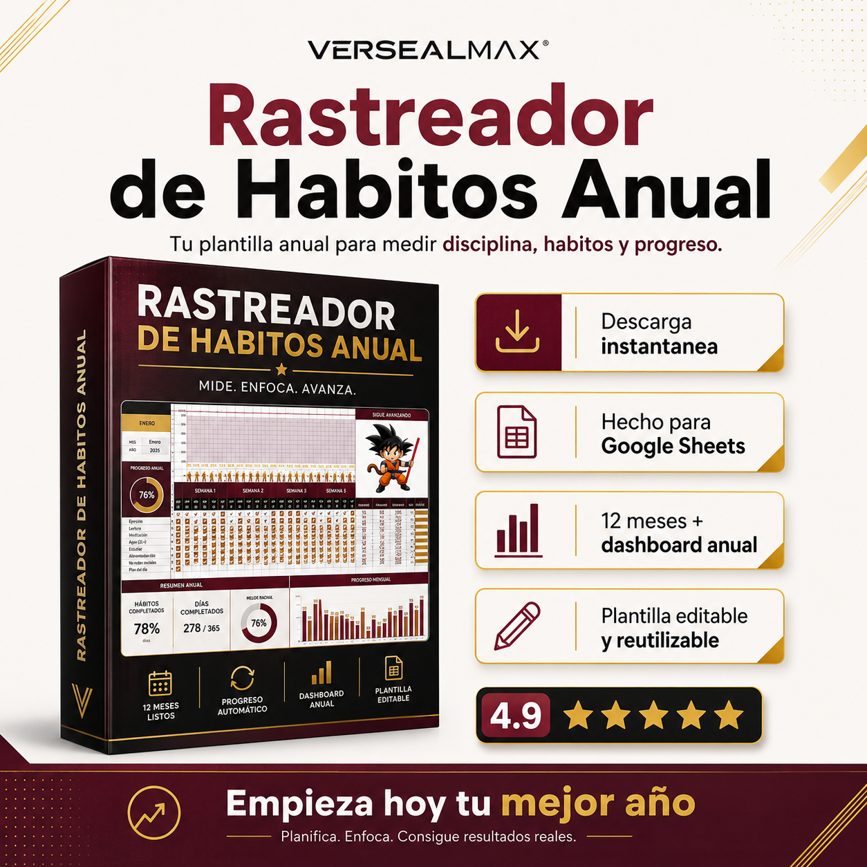 Rastreador de hábitos verseal